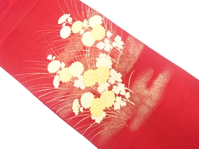 JAPANESE NAGOYA OBI / WOVEN KIKU
